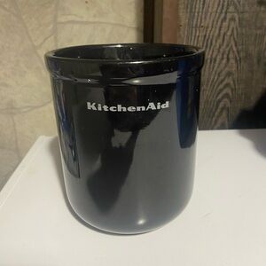 KitchenAid Glossy Black Utensil Crock